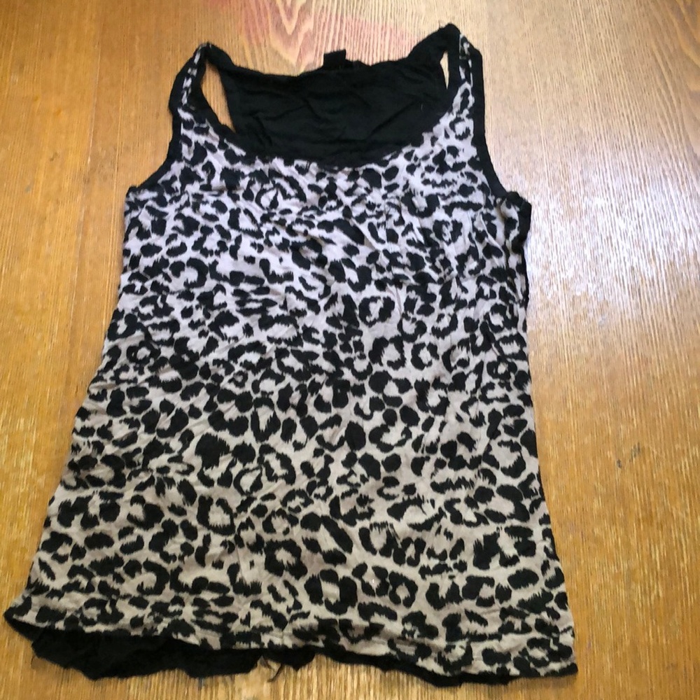 Leopard print tank top